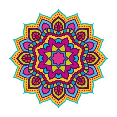 Vektör mandala süsleme