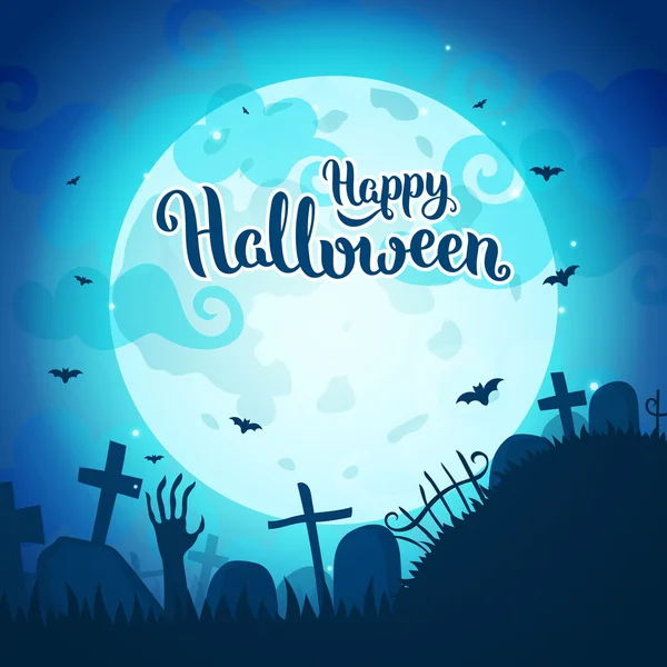 Halloween art illustration. — Stock Vector