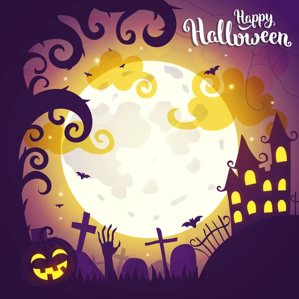Illustration d'art Halloween . — Image vectorielle