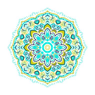 Vektör mandala süsleme