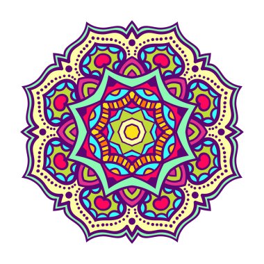 Vektör mandala süsleme