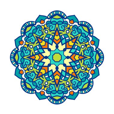 Vektör mandala süsleme