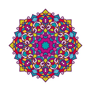 Vektör mandala süsleme