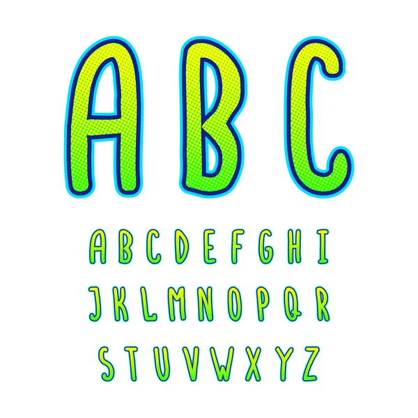 Hand drawn vector alphabet — Stock Vector