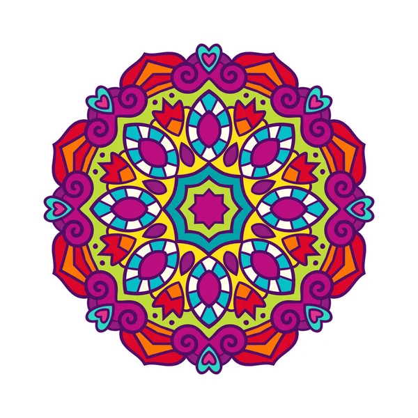 Adorno vectorial mandala — Vector de stock