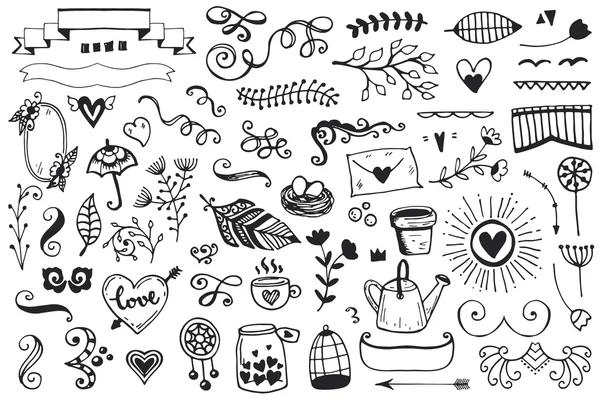 vintage öğeleri kümesi