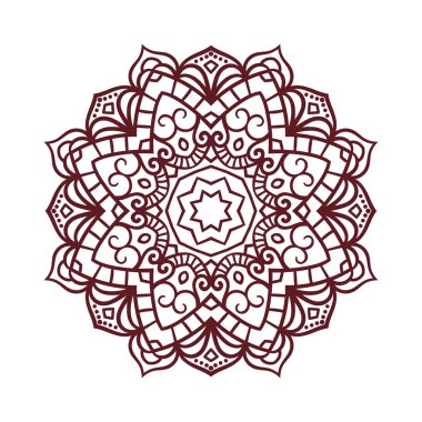 Vektör mandala süsleme
