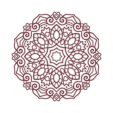 Vektör mandala süsleme