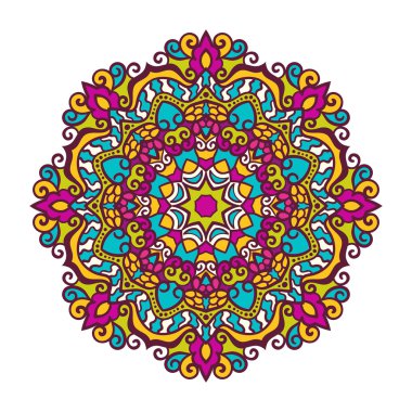 Vektör mandala süsleme