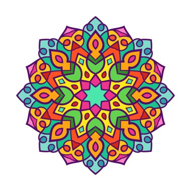 Vektör mandala süsleme