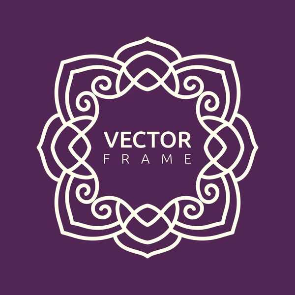Vektor monogram illustration — Stock vektor
