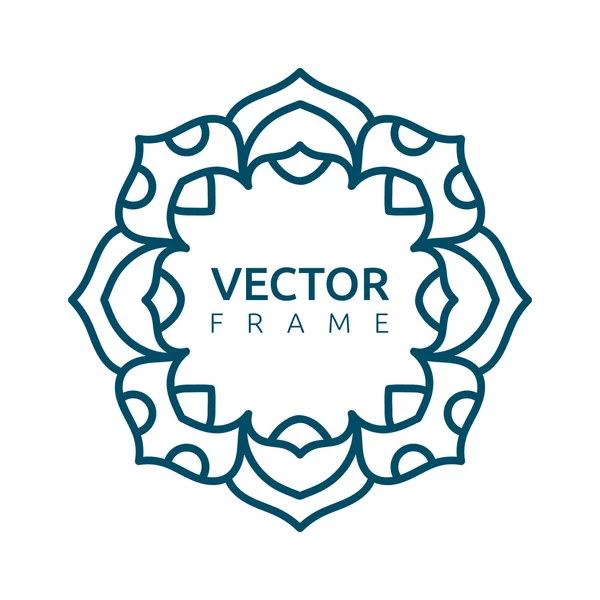 Vectorillustratie monogram — Stockvector