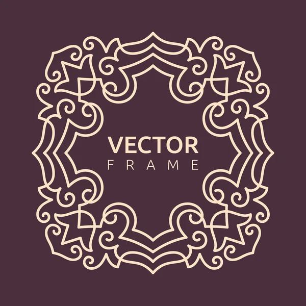 Vektor monogram illusztráció — Stock Vector