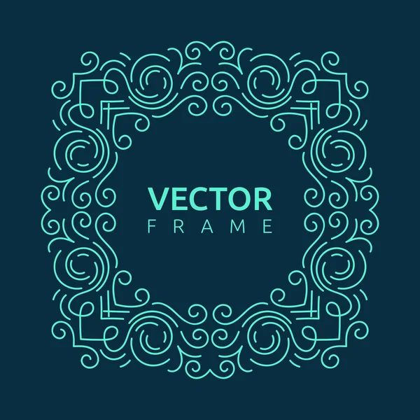 Vektor monogram illustration — Stock vektor