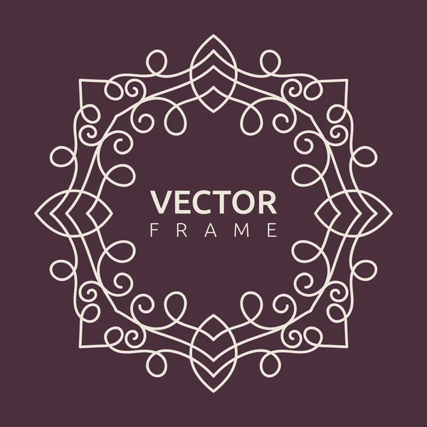 Vektor monogram illusztráció — Stock Vector