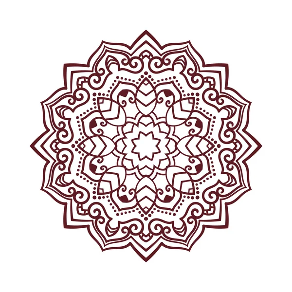 Векторный орнамент мандала — стоковый вектор