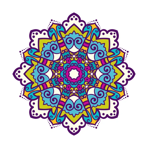 Adorno vectorial mandala — Vector de stock