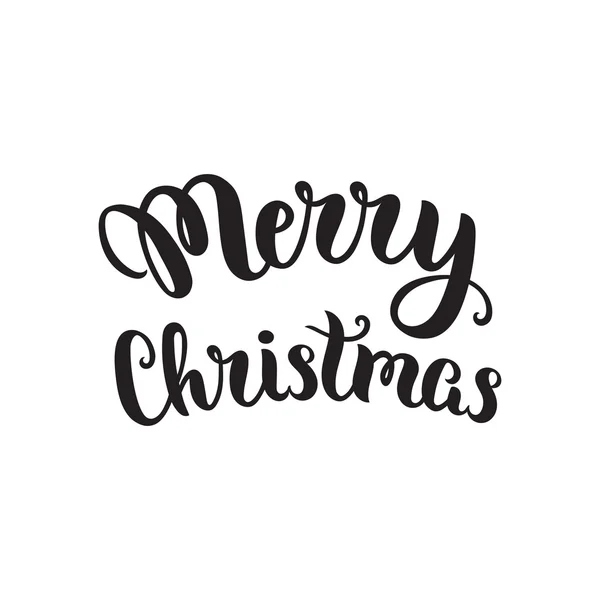 Vrolijk kerstbelettering — Stockvector