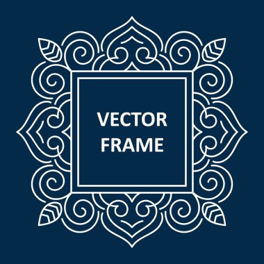 metniniz için vintage çerçeve