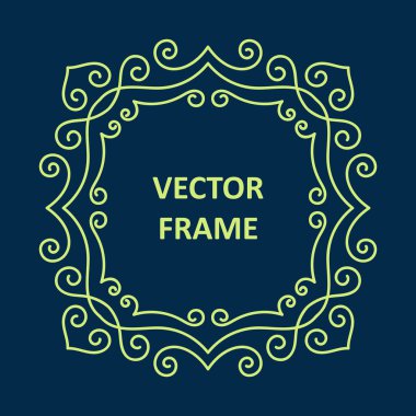 metniniz için vintage çerçeve