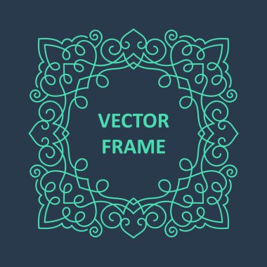 metniniz için vintage çerçeve