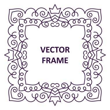 metniniz için vintage çerçeve