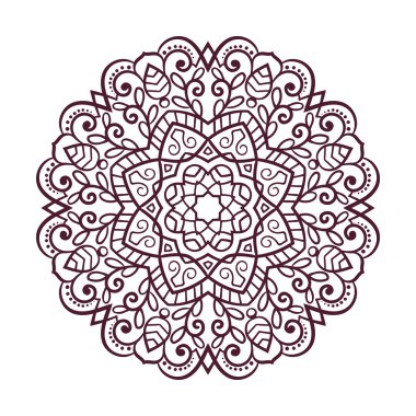 Vektör mandala süsleme.