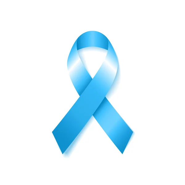 Light Blue Awareness Ribbon — Stock Vector