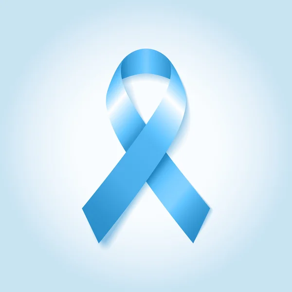 Cinta de conciencia azul claro — Vector de stock