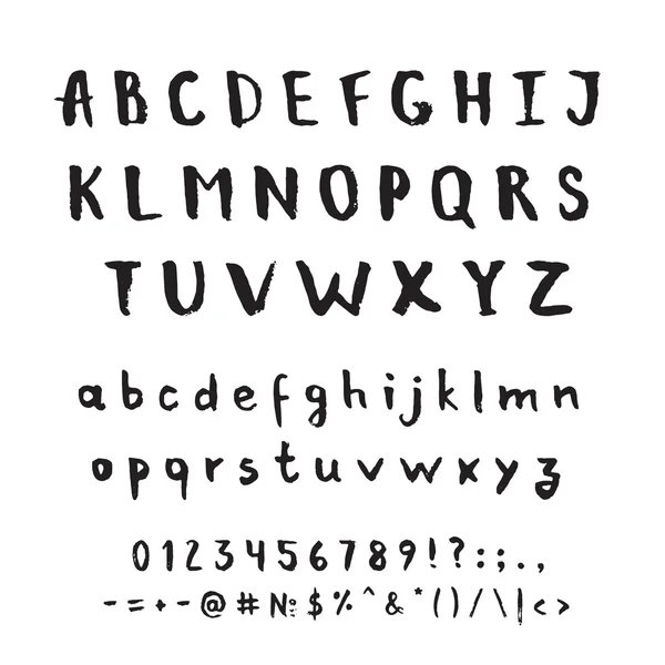 Alfabeto vectorial dibujado a mano — Archivo Imágenes Vectoriales