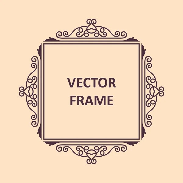 Marco vintage para su texto — Vector de stock