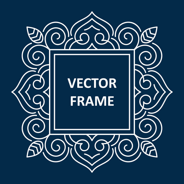 Винтажный фрейм для текста
