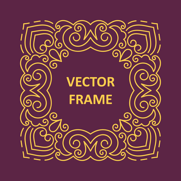 Винтажный фрейм для текста
