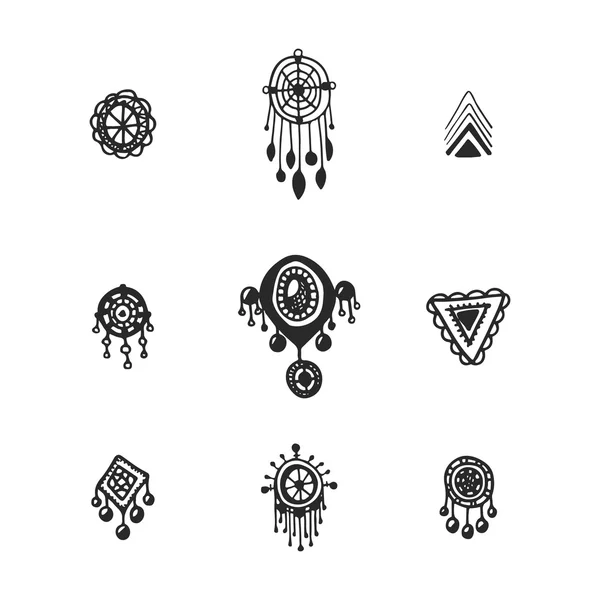 Tribal vector elements collection — Stock Vector