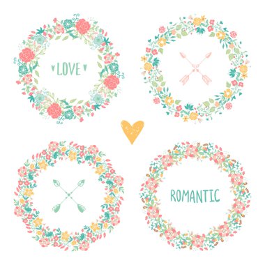 Düğün vintage öğeler koleksiyonu