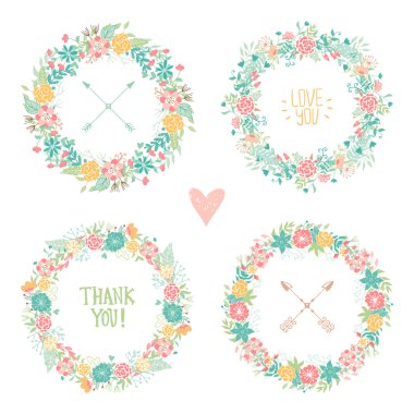 Düğün vintage öğeler koleksiyonu