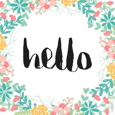 elle çizilmiş yazı poster