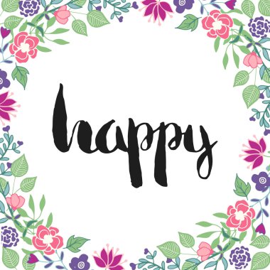 elle çizilmiş yazı poster