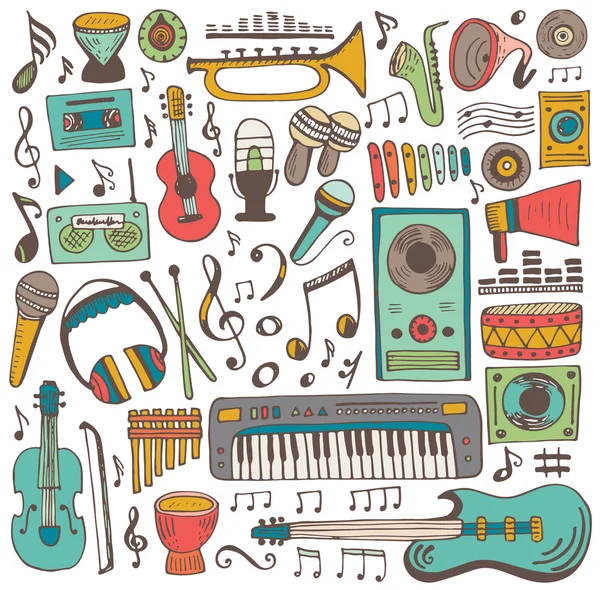 Müzik doodle koleksiyonu