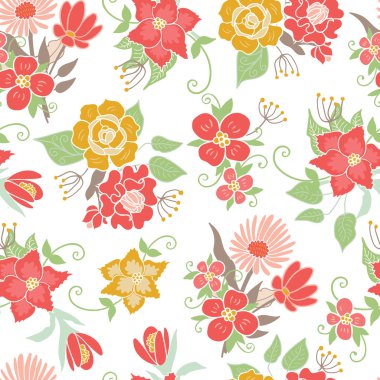 Kusursuz çiçek deseni