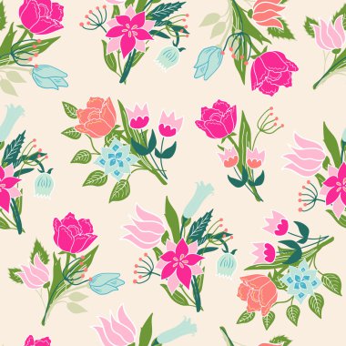 Kusursuz çiçek deseni