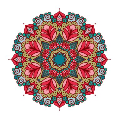 Vektör mandala süsleme
