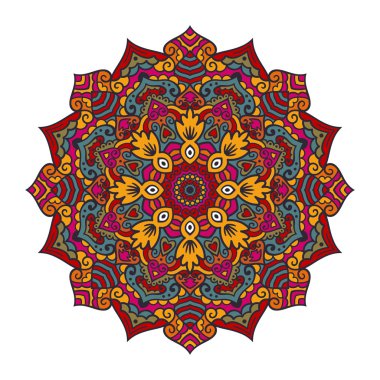 Vektör mandala süsleme