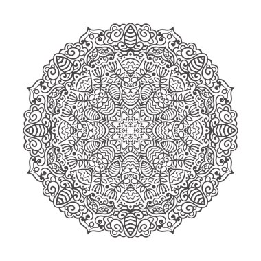 Vektör mandala süsleme
