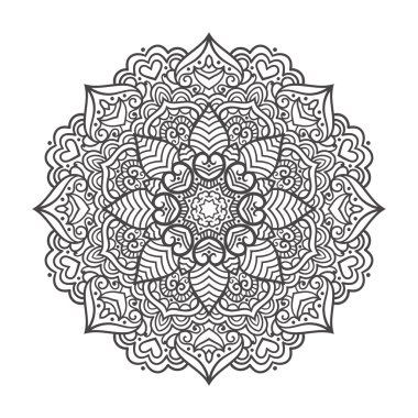 Vektör mandala süsleme