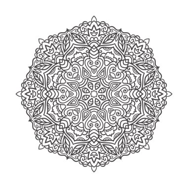 Vektör mandala süsleme