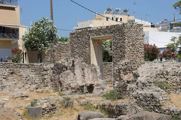 Ruïnes Van Agora Kos City Kos Island Griekenland — Stockfoto