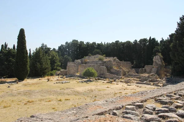 Ερείπια Του Ασκληπιείου Κως Ελλάδα — Φωτογραφία Αρχείου