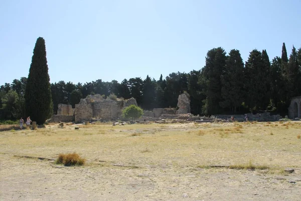 Rovine Asclepeion Isola Kos Grecia — Foto Stock