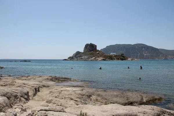 Piccola Isola Kefari Sull Isola Kos Grecia — Foto Stock